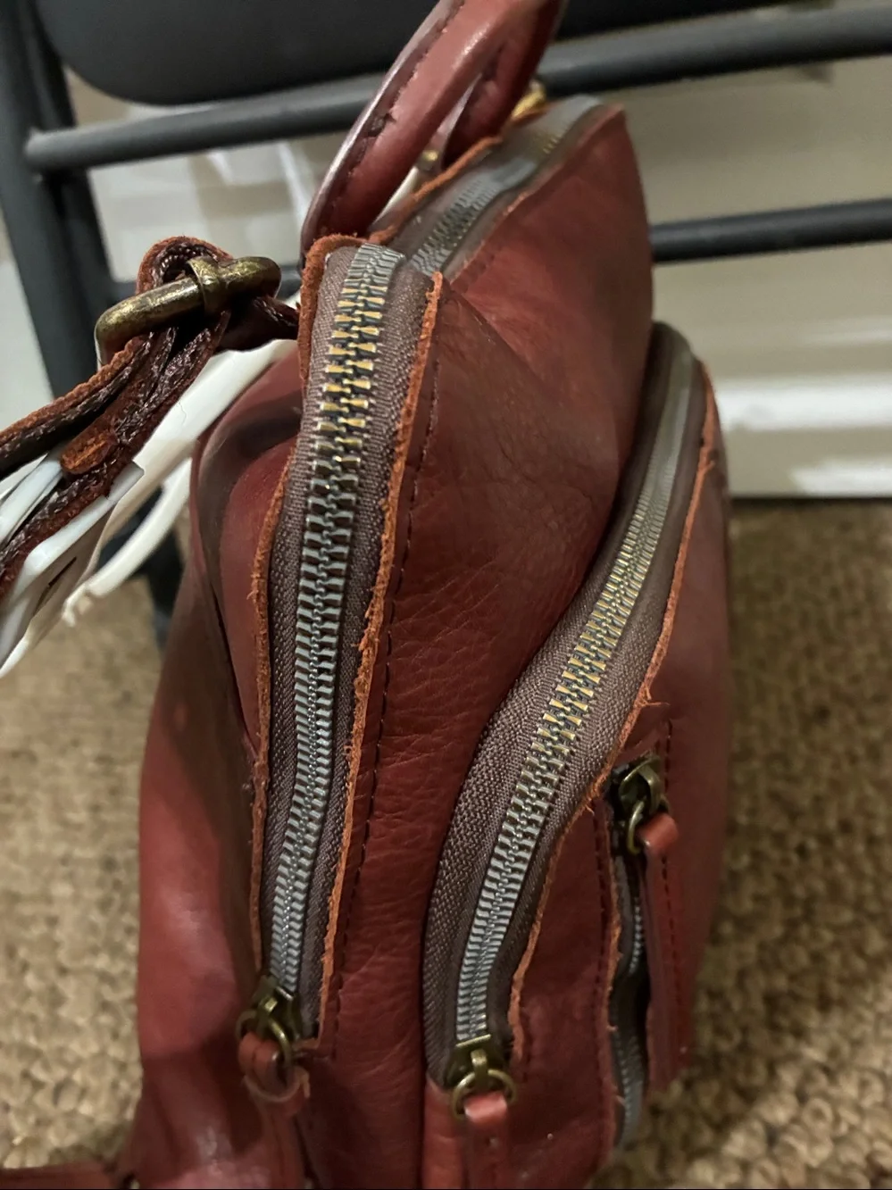 Chestnut Leather Backpack